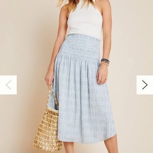 Smocked midi Skirt